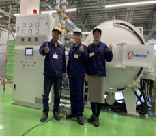 On January 17th, 2020, CX-Induction High-temperature Furnace Project successfully completed the equipment installation